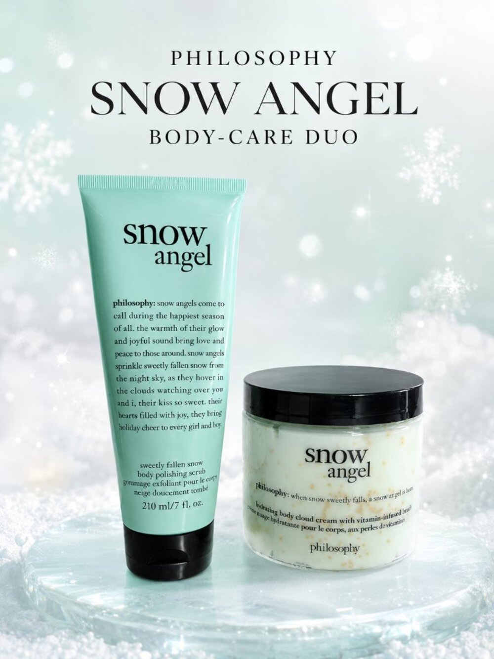 Philosophy Snow Angel Body Scrub Cloud Cream Duo